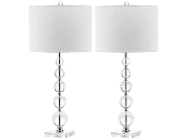 Stacked Crystal Ball 29-inch Bedroom Living Room Home Office Desk Nightstand Table Lamp Set of 2 (LED Bulbs Included)