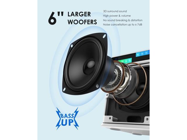 Karaoke machine for adults/children, with 2 wireless microphones, portable Bluetooth Karapa speaker system, LED lamp, TF/USB/AUX support, singing...