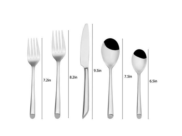 30-Piece Stainless Steel Flatware Set, Kitchen Utensil Set Service for 6, Tableware Cutlery Set for Home and Restaurant, Dishwasher Safe