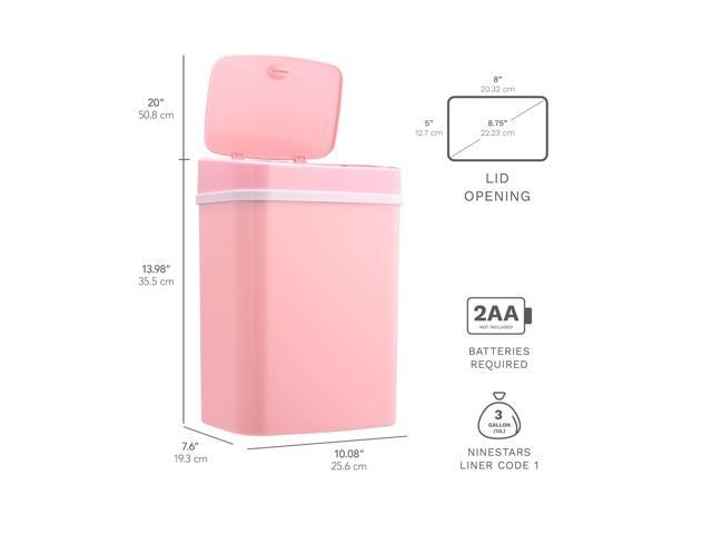 Wenger Smart Sensor Trash Can 12L Plastic, Fast Hands-Free Lid Opening, Adjustable Sensor Range, Knee and Hand Activation, Ideal for Modern Kitchen...