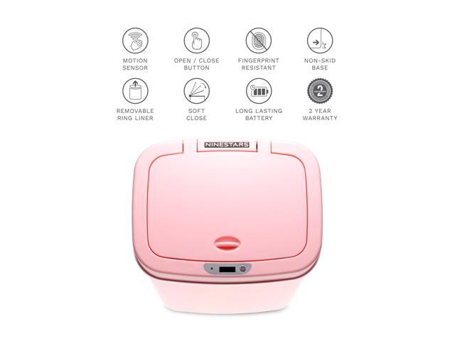 Wenger Smart Sensor Trash Can 12L Plastic, Fast Hands-Free Lid Opening, Adjustable Sensor Range, Knee and Hand Activation, Ideal for Modern Kitchen...