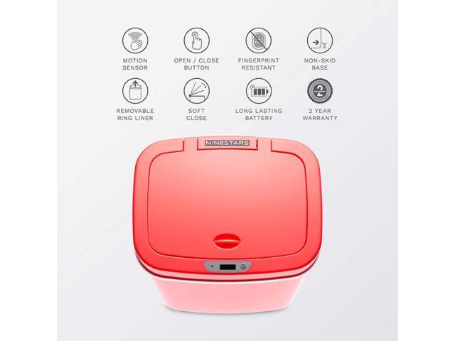 Wenger Smart Sensor Trash Can 12L Plastic, Fast Hands-Free Lid Opening, Adjustable Sensor Range, Knee and Hand Activation, Ideal for Modern Kitchen...