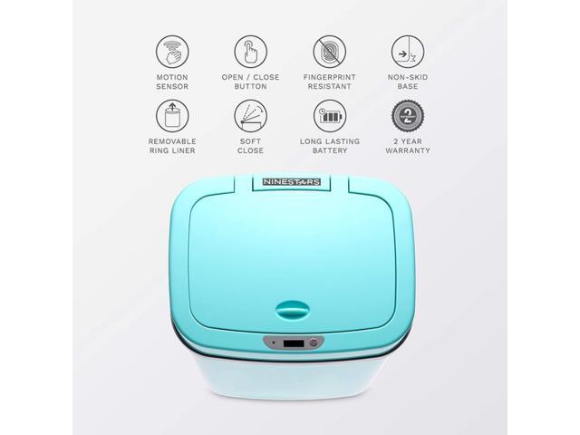Wenger Smart Sensor Trash Can 12L Plastic, Fast Hands-Free Lid Opening, Adjustable Sensor Range, Knee and Hand Activation, Ideal for Modern Kitchen...