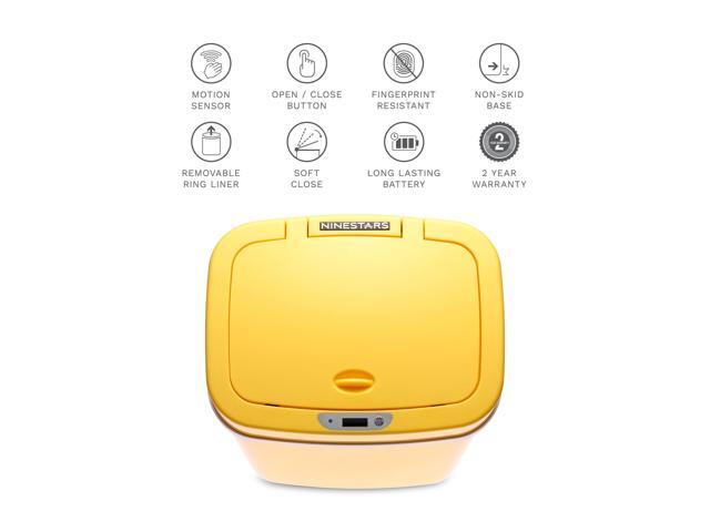 Wenger Smart Sensor Trash Can 12L Plastic, Fast Hands-Free Lid Opening, Adjustable Sensor Range, Knee and Hand Activation, Ideal for Modern Kitchen...