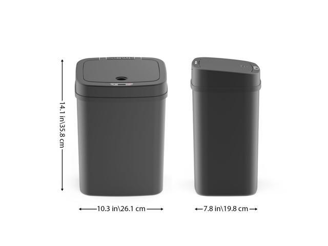 Wenger Smart Sensor Trash Can 12L Plastic, Fast Hands-Free Lid Opening, Adjustable Sensor Range, Knee and Hand Activation, Ideal for Modern Kitchen...