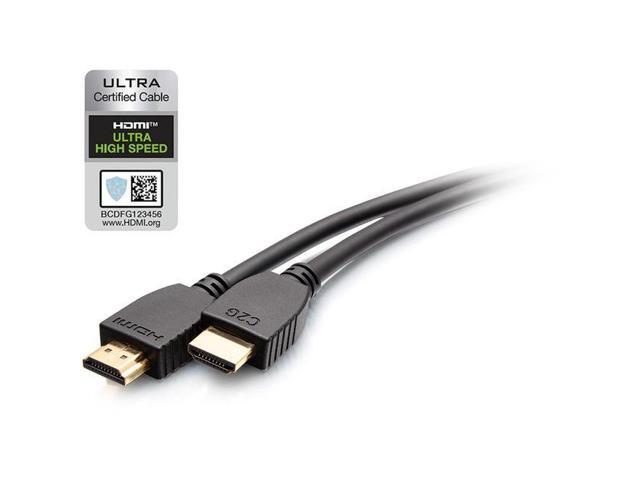 C2G 12ft 8K HDMI Cable with Ethernet - Ultra High Speed - 12 ft HDMI A/V Cable for Audio/Video Device Computer Gaming Console Media Player Mobile Phone Wireless Device Bluetooth Device - First E - image 6