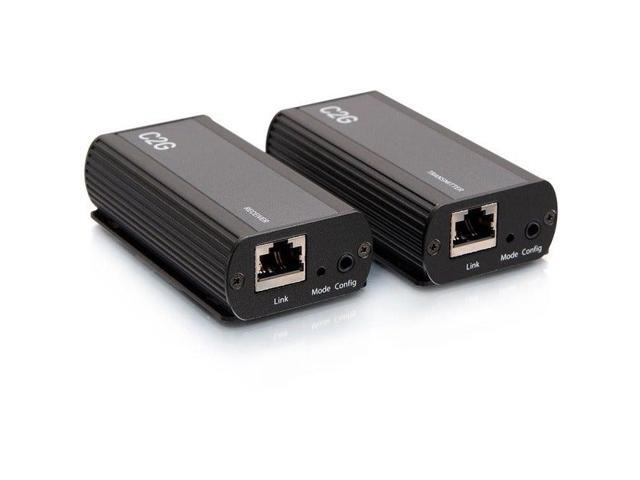 C2G 1-Port USB C Extender Transmitter to Receiver Kit USB 3.2 Gen 1 5GBPS USB-C to RJ-45