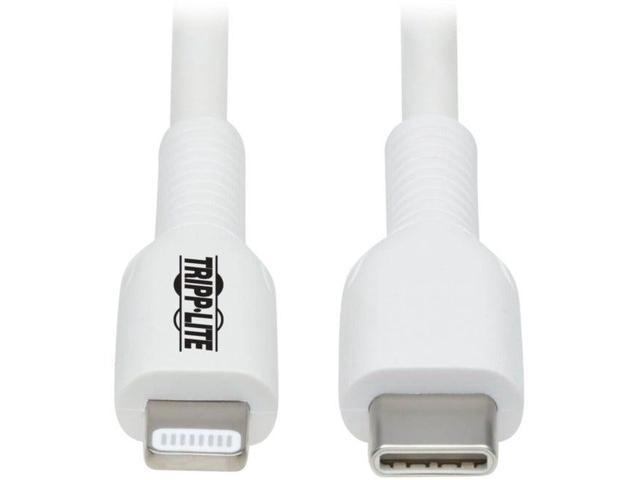 Tripp Lite USB-C to Lightning Sync-Charge Cable (M-M), MFi Certified, White, 1 m (3.3 ft.)
