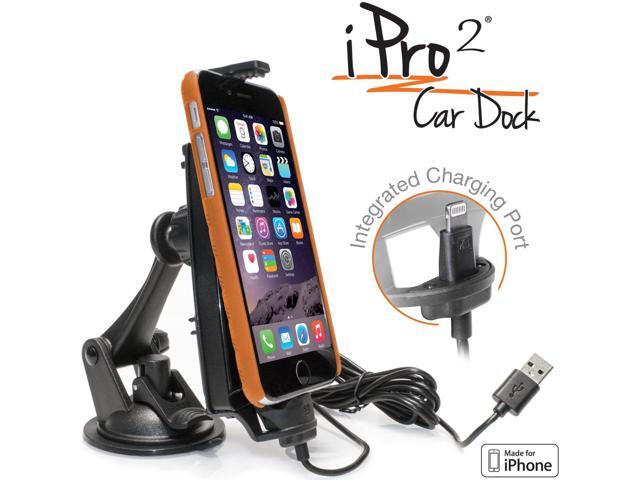 iBOLT iPro2 MFI Approved Car Dock/Desk Dock/Mount/Holder/for iPhone 13 Pro/ 13 Max/ 12 / 11/ 10 MAX/X / 8/8 Plus with Integrated 2 Meter Lightning...