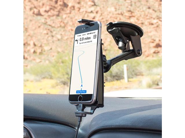 iBOLT iPro2 MFI Approved Car Dock/Desk Dock/Mount/Holder/for iPhone 13 Pro/ 13 Max/ 12 / 11/ 10 MAX/X / 8/8 Plus with Integrated 2 Meter Lightning...