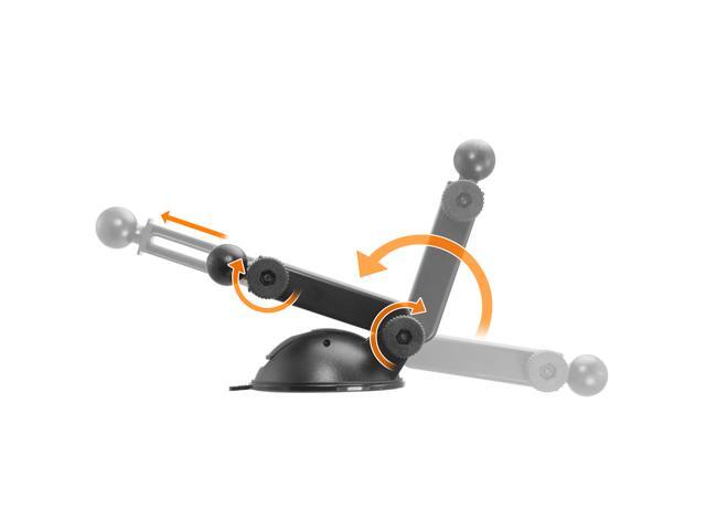 iBOLT Tabdock Slim Suction Cup Extender -Holder /Mount for Your Windshield, Dashboard, or Desk - Compatible with All 7'-18.4' Tablets: iPad Pro,...