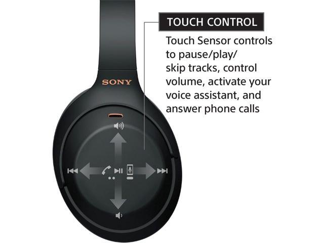 Sony - WH-1000XM4 Wireless Noise-Cancelling Over-the-Ear Headphones - Midnight Blue - image 5