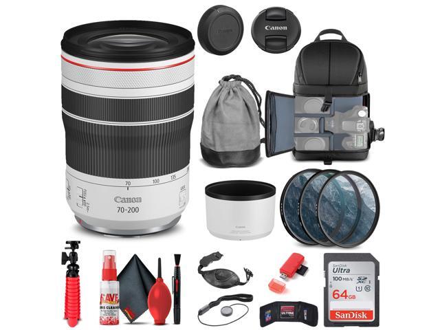 Canon RF 70-200mm f/4L IS USM Lens (4318C002) + Filter Kit + BackPack + More (International Version)