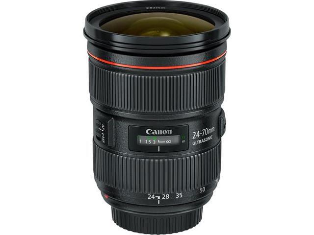 Canon EF 5175B002 24-70mm f/2.8 L II USM Lens - Black Bundle