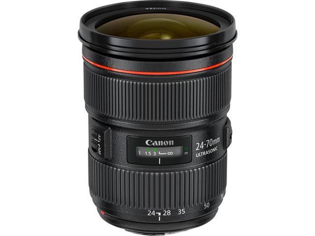 Canon EF 5175B002 24-70mm f/2.8 L II USM Lens - Black Bundle
