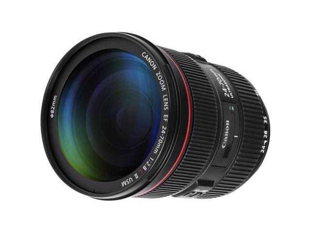 Canon EF 5175B002 24-70mm f/2.8 L II USM Lens - Black Bundle