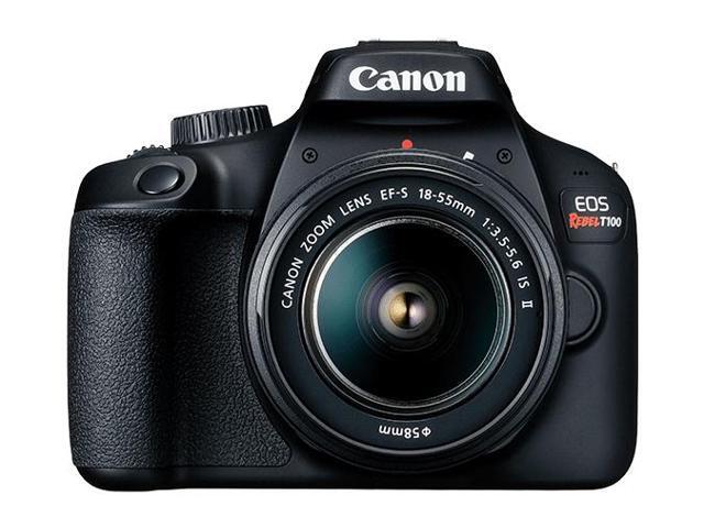 Canon EOS Rebel T100 / 4000D DSLR Camera with 18-55mm Lens Starter Bundle