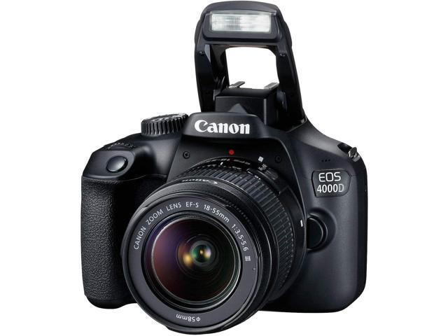 Canon EOS 4000D / Rebel T100 DSLR Camera With 18-55mm Lens Tripod Bundle