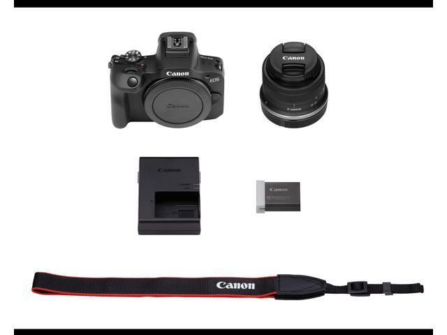 Canon - EOS R100 4K Video Mirrorless Camera with RF-S18-45mm f/4.5-6.3 IS STM Lens - Black - image 5
