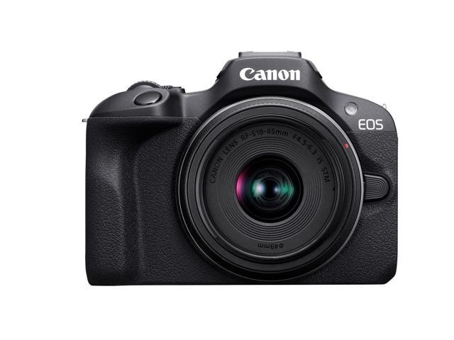 Canon - EOS R100 4K Video Mirrorless Camera 2 Lens Kit with RF-S18-45mm and RF-S55-210mm Lenses - Black - image 9