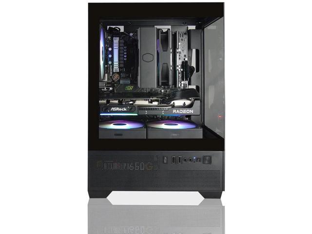 AVGPC Mini-X Gaming PC - Ryzen 5 5600X, AMD Radeon RX 9060 8GB, 16GB 3200MHz DDR4 RAM, 500GB NVME M.2 SSD, Hyper 212 Cooler, Wifi/AC, black Case,...