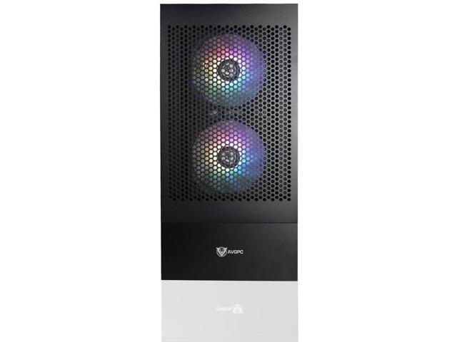 AVGPC Max Series Gaming PC - AMD Ryzen 5 5500 4.2 GHz Max Boost, GeForce RTX 5060 GPU, 16GB RAM, 1TB M.2 NVMe SSD, Heat-Pipe CPU Cooler, ARGB...
