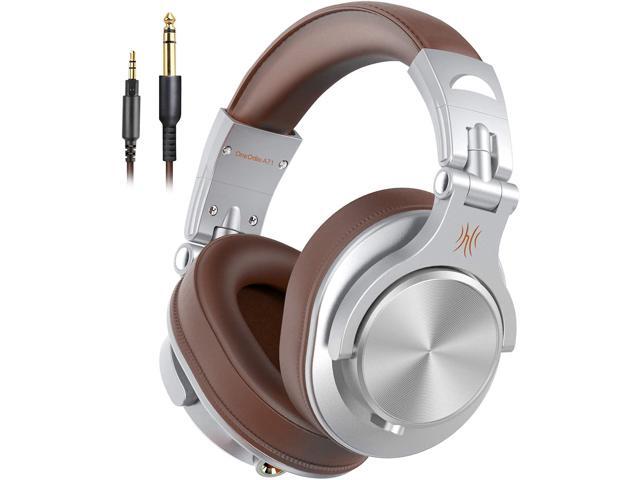 over ear headphone, wired premium stereo sound headsets with 50mm driver, foldable comfortable headphones with protein earmuffs and shareport for...