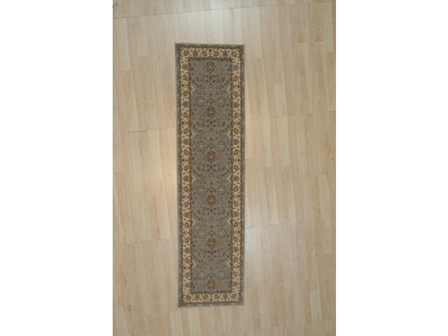 Light Blue Oushak Floral Rug