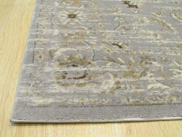 EORC FL35GY4X6 Machine-made Polypropylene Distressed Bohemian Isabella Rug, 4' 3 x 5'10, Gray
