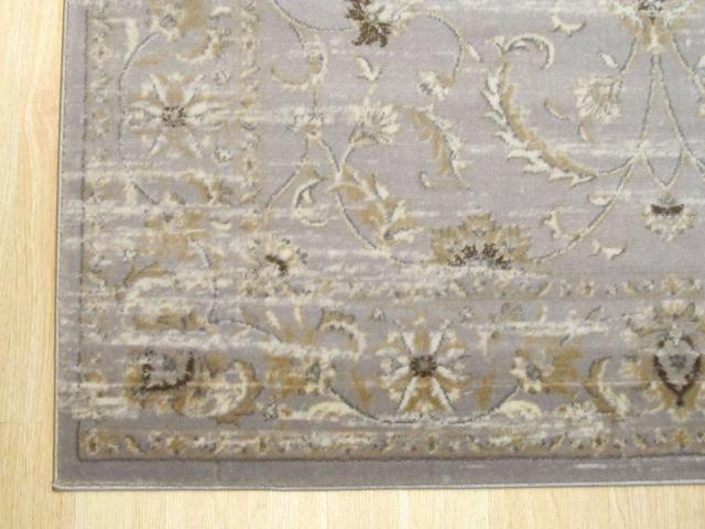 EORC FL35GY4X6 Machine-made Polypropylene Distressed Bohemian Isabella Rug, 4' 3 x 5'10, Gray