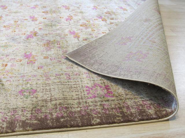 EORC FL73IV5X7 machine-made Polypropylene Capella Rug, 5'3 x 7'3, Ivory