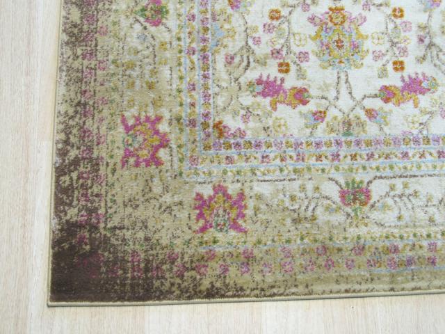 EORC FL73IV5X7 machine-made Polypropylene Capella Rug, 5'3 x 7'3, Ivory