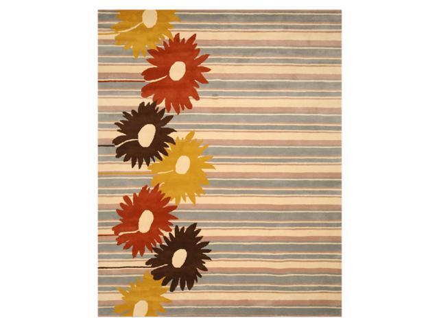 EORC IE218X10 Hand-tufted Wool Niki Rug, 7' 9 x 9' 9, Blue