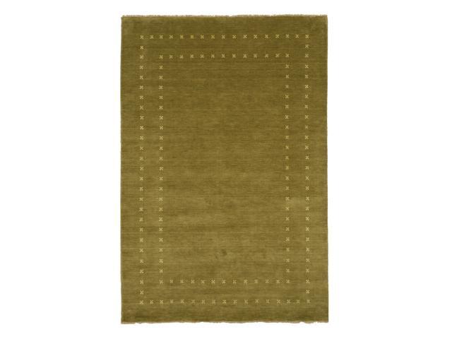 EORC LL4OL9X12 Handmade Wool Lori Baft Rug, 9' x 12', Green