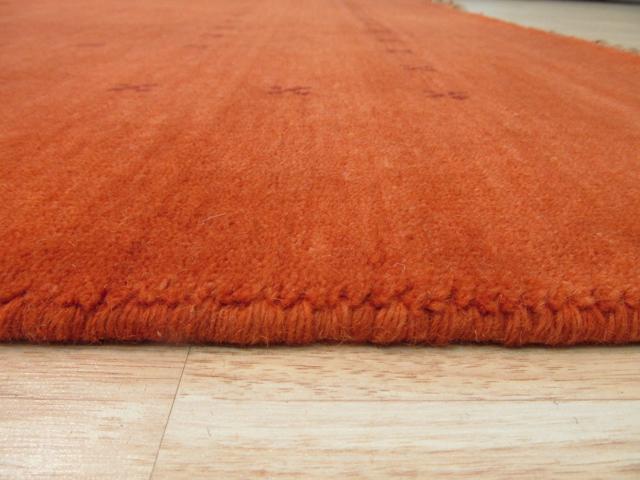 EORC LL4OR6X9 Handmade Wool Lori Baft Rug, 6' x 9', Orange