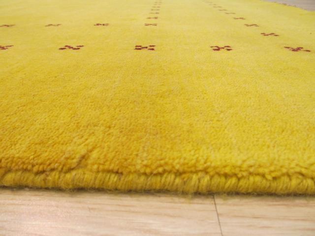 EORC LL4YL8X10 Handmade Wool Lori Baft Rug, 8' x 10', Yellow