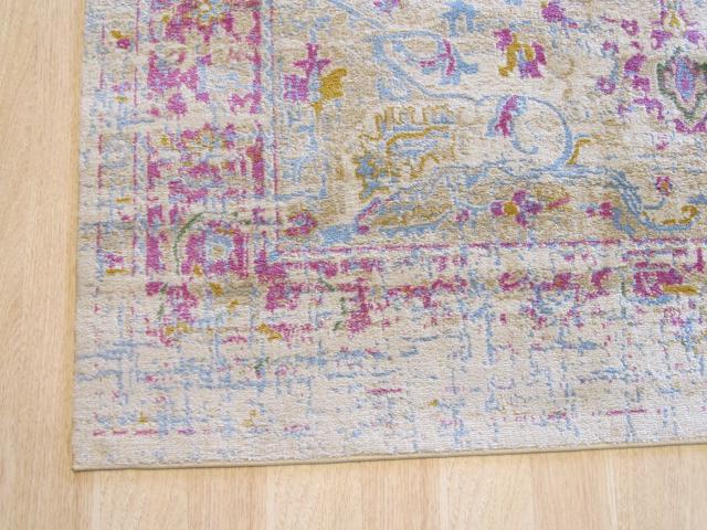 EORC FL72IV4X6 machine-made Polypropylene Capella Rug, 4'3 x 5'11, Ivory