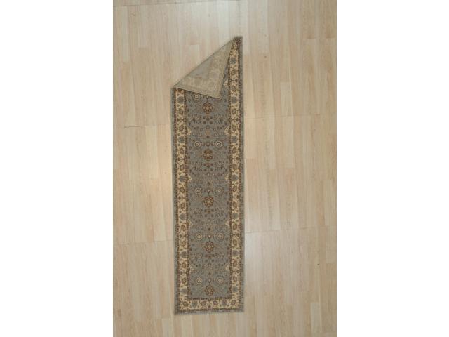 Light Blue Oushak Floral Rug