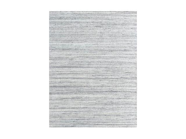 Durable and Stylish Hand-Knotted Wool NATURAL SILVER Modern Contemporary Lori Baft Gabbeh Solid Color Rectangular Area Rugs