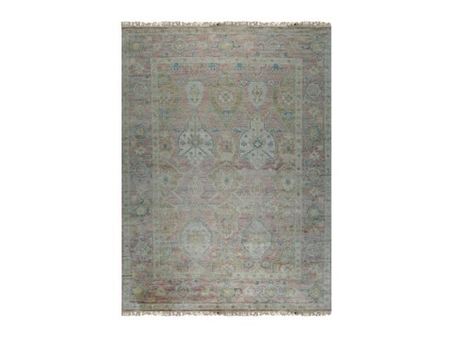 Stylish and Elegant Pink Classic Oriental Oushak Hand-Tufted Wool Rectangle Area Rugs