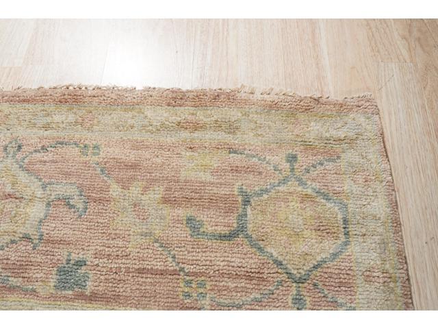 Stylish and Elegant Pink Classic Oriental Oushak Hand-Tufted Wool Rectangle Area Rugs