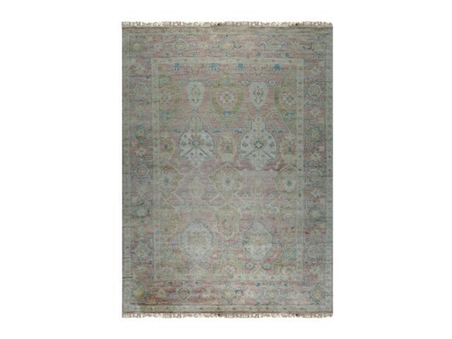 Stylish and Elegant Pink Classic Oriental Oushak Hand-Tufted Wool Rectangle Area Rugs