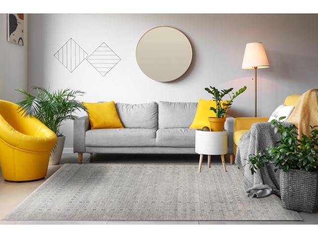 EORC Lori Baft Area Rug, 26 x 8, Gray
