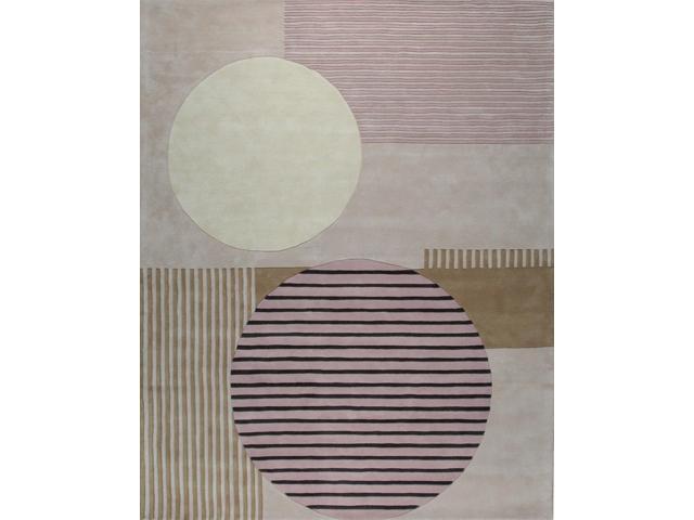 Durable and Stylish Pink Hand-Tufted Wool Contemporary Modern Rectangular Area Rugs