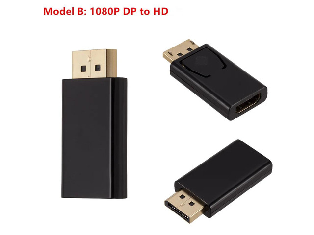 4K DisplayPort to HDMI-compatible Adapter Converter Display Port Male DP to Fema