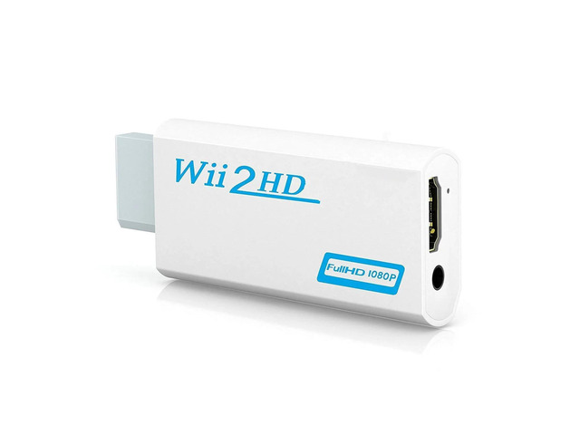 Full HD 1080P Wii to HDMI-compatible Converter Adapter Wii2HDMI-compatible Conve