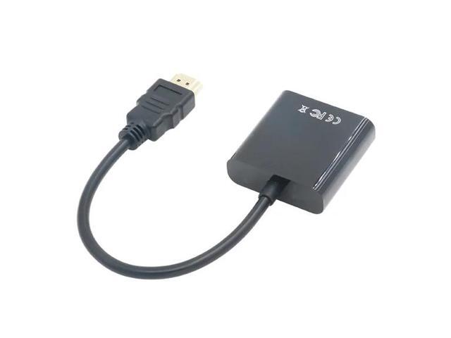 HDMI-compatible to VGA Cable HD Male to VGA Female RGB Analog VGA Video Audio Converter Adapter Cables HD 1083P forPC Laptop DVDLength: