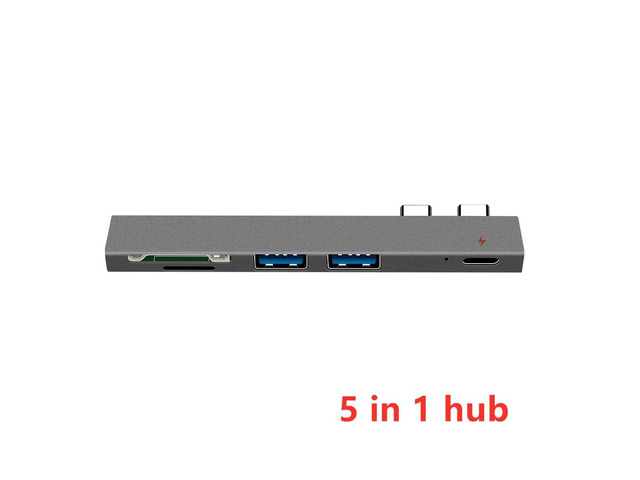 USB C Hub Thunderbolt 3 Dock with HDMI-compatible Adapter TF SD Reader PD 3.0 fo