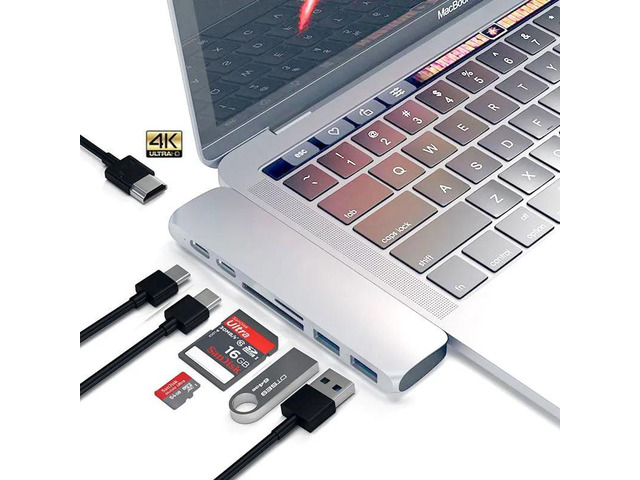 USB 3.1 Type C Hub To HDMI-compatible Adapter 4K Thunderbolt 4 Dock with TF SD Reader Slot PD for MacBook Pro/AirLength:
