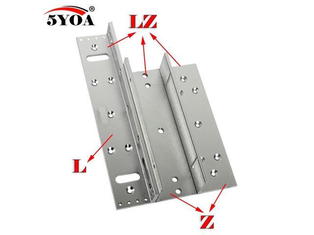 180/280/350/500kg Z & L Bracket Magnetic Electromagnetic Lock LZ 350lbs Inward door with wooden metal door Access Control System(1pc 350kg L Bracket)